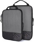 BAGSMART 6 Set Compression Packing Cubes - Lightweight Travel Essentials, Durable Luggage Organizer
