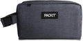 PackIt Freezable Snack Box, City Charcoal, Built with EcoFreeze® Technology, Collapsible, Reusable, Zip Closure with Buckle Handle, For Work Snacks, Fresh Snacks On the Go, Adults, and All Ages