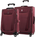 Travelpro Maxlite 5 Softside Expandable 2-Piece Luggage Set — Carry-On and Medium Checked Luggage — Burgundy