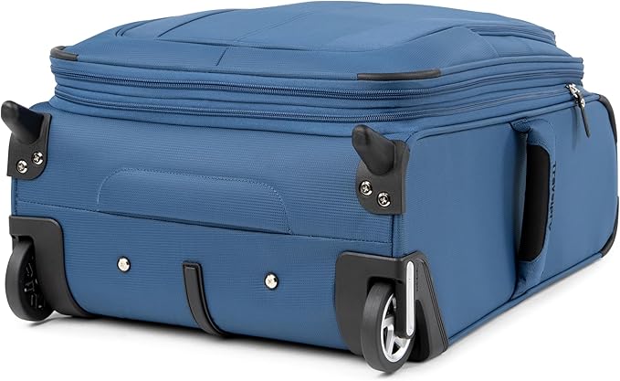 Travelpro Maxlite 5 Softside Expandable Upright 2 Wheel Carry on Luggage, Lightweight Suitcase, Men and Women, Ensign Blue, Carry On 20-Inch