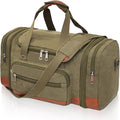 Men'S Duffle Bag For Travel, Expandable Canvas Duffel Bags Overnight Weekend Gym Carry On Luggage Bag For Men(Green)