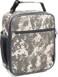 FlowFly Lunch box Insulated Soft Bag Mini Cooler Back to School Thermal Meal Tote Kit for Girls, Boys (DigitalCamo)