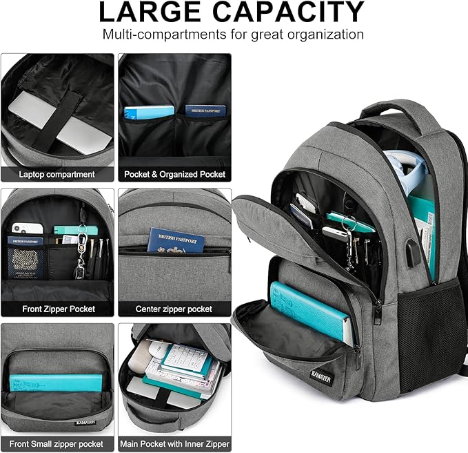 Backpack for School, college BackPack for Teens,Students, with 15.6 inch Laptop SleeveBack Pack for Boys, Large Computer Back Pack with Compartments for Men & Women