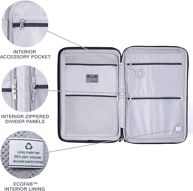 Travelpro Maxlite Air V2 Hardside Expandable Luggage, 8 Spinner Wheels, Lightweight Hard Shell, TSA lock, Cabernet, 2-Piece Set (21/25)