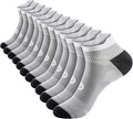 PAPLUS Ankle Compression Sock for Men and Women 2/4/6 Pairs, Low Cut Compression Running Sock with Ankle Support