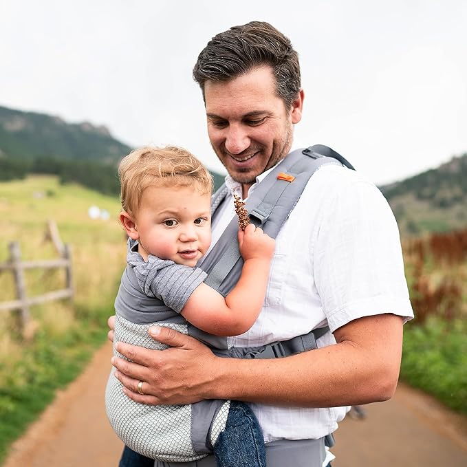 Beco Toddler Carrier - Breathable 3D Mesh Front-Carry & Backpack Style Carrier with Tall Supportive Back and Ergonomic extra-wide Seat to accomodate children from 18months (20-60 lbs) - Cool Dark Grey