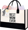 BAGAIL Initial Tote Bag, Personalized Birthday Gifts for Women, Teacher, Friends, Mom, Wedding, Monogrammed Beach Bag