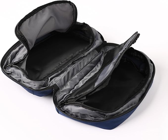 Toiletry Bag for Men & Women with 2 Reusable Bottles | Durable & Stylish Travel Toiletry Bag with Hanging Hook - Ample Storage Hanging Toiletry Bag