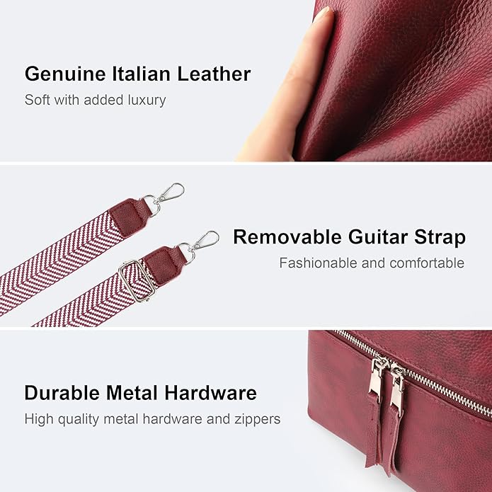 befen Genuine Leather Small Crossbody Purses for Women Travel Cross Body Bags Lightweight with Adjustable Shoulder Strap