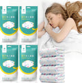 YOUNGTIME Disposable Sheets for Travel,Portable Bedspread Disposable Bedding Set with 4 Bed Sheets 4 Quilt Cover and 8 Pillowcases for Hotel & Trips,Strawberry 4 Pack