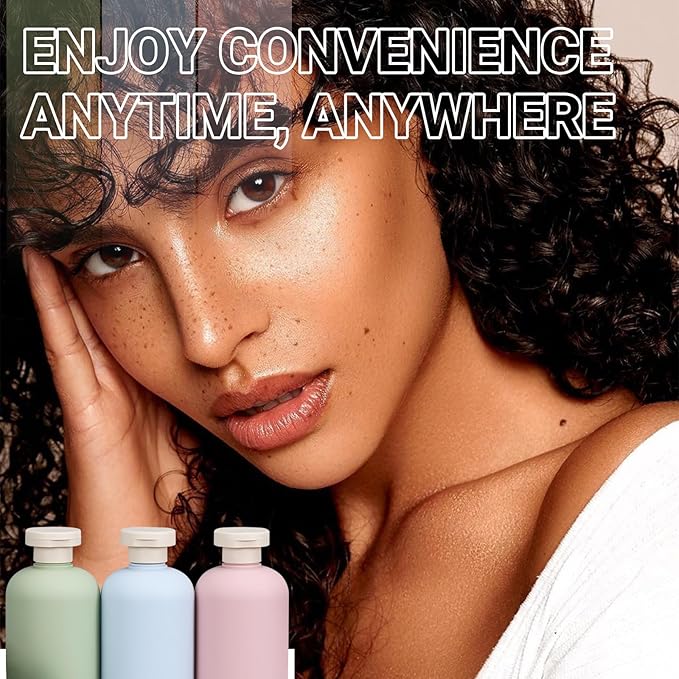 ASEVAT 3.4 oz Plastic Leak Proof Travel Bottles for Toiletries, TSA Approved Travel Size Containers, Plastic Refillable Squeeze Bottles for Shampoo, Lotion & Body Wash (3Pcs)