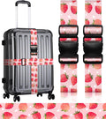 Luggage Straps for Suitcases Travel Belt Luggage Band Heavy Duty Traveling Luggage Identifier Cute Women Girls Unique Accesory,