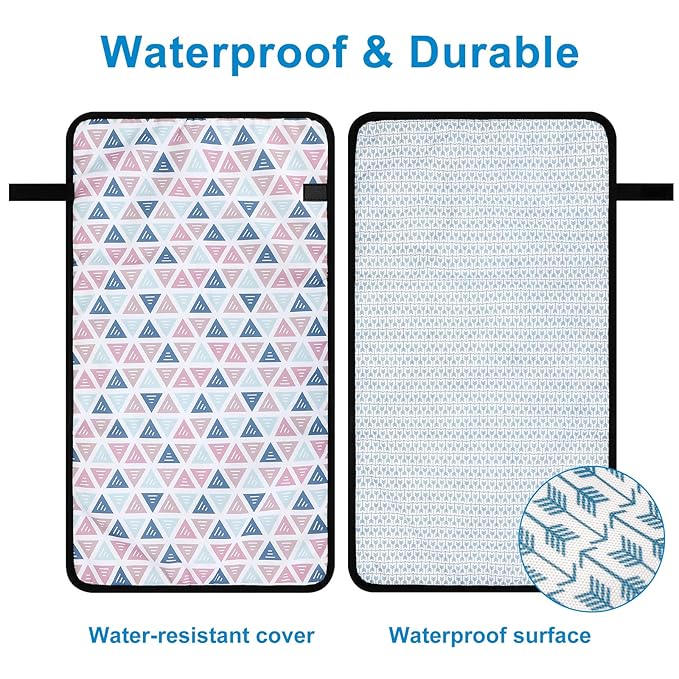 Accmor Portable Diaper Changing Pad, Waterproof Baby Changing Mat, Foldable Portable Travel Changing Pads for Baby, Triangle