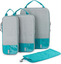 BAGSMART 6 Set Compression Packing Cubes - Lightweight Travel Essentials, Durable Luggage Organizer