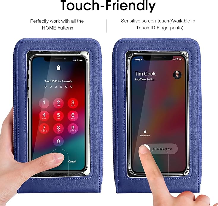 Crossbody Cellphone Purse Women Touch Screen Bag RFID Blocking Wallet Handbag Shoulder Strap