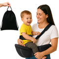 Baby Carrier with Hip Seat – Adjustable Waistband, Safety Harness & Storage Pockets – Detachable Shoulder Strap – Foldable Design for Newborns & Toddlers – Comfortable & Compact