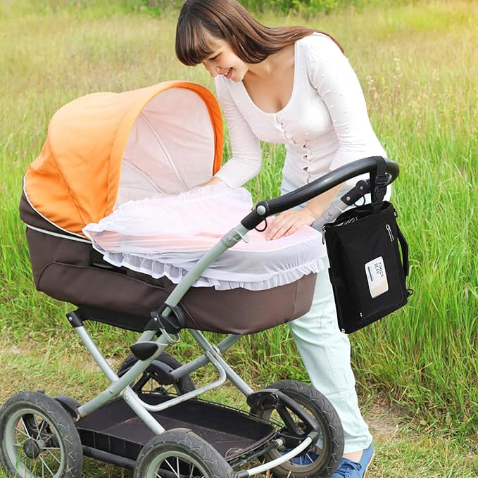 Accmor Portable Diaper Changing Pad, Waterproof Travel Baby Changing Mat, Newborn Essentials Baby Shower Gifts, Black