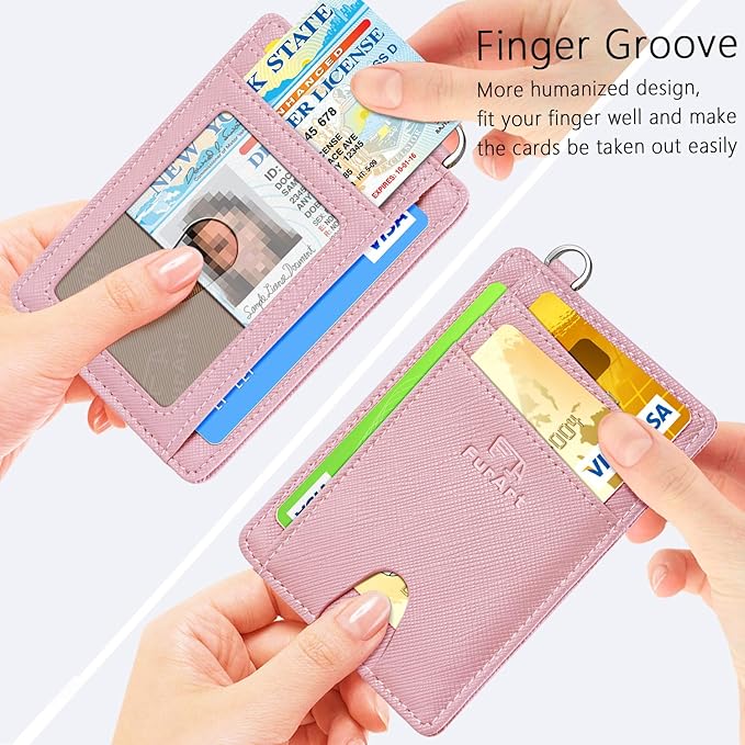FurArt Slim Minimalist Wallet, Front Pocket Wallets, RFID Blocking, Credit Card Holder for Men & Women