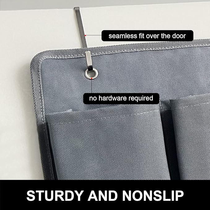 RV Shoe Pockets 10 Pockets Heavy Hanging Bedside Storage Organizer with Sturdy Hooks Storage Pockets Hangs on bed for Shoes Toys and Tool Accessories