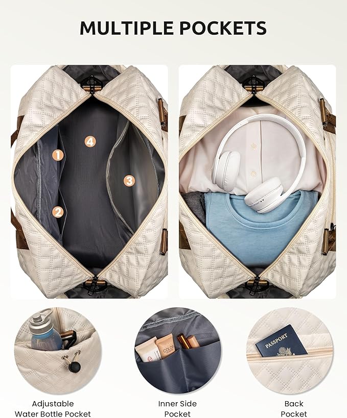 Customizable Gifts for Girls Age 6-8 8-10 10-12, Duffle Travel Bag, Personalized Weekender Bag,Overnight Bag for Women, Letter Travel Bag with Makeup Bag Gift for Friend Sister (Letter Y)