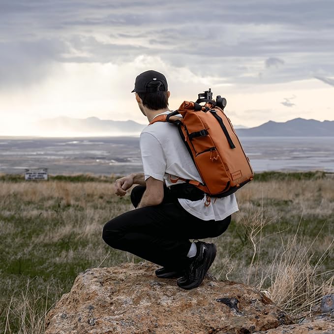 WANDRD All New PRVKE 21L V4: Weatherproof Travel and Camera Backpack, Everyday Carry Bag with Laptop Sleeve, Quick Side Access, Rolltop Expansion, Clamshell Opening – Versatile Photography Backpack