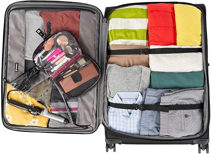 Travelpro Tourlite Softside 2-Piece Set, Expandable Luggage with 4 Spinner Wheels, Lightweight Suitcase, 21" Carry-On, 29 Check Large, Black