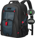 LOVEVOOK Travel Backpack for Men 17inch Large Work Backpack for Men Large Capacity Lockable Mochilas para Hombres Waterproof Computer Backpack for Work Business Travel College (17 inch，Dark-Blue)