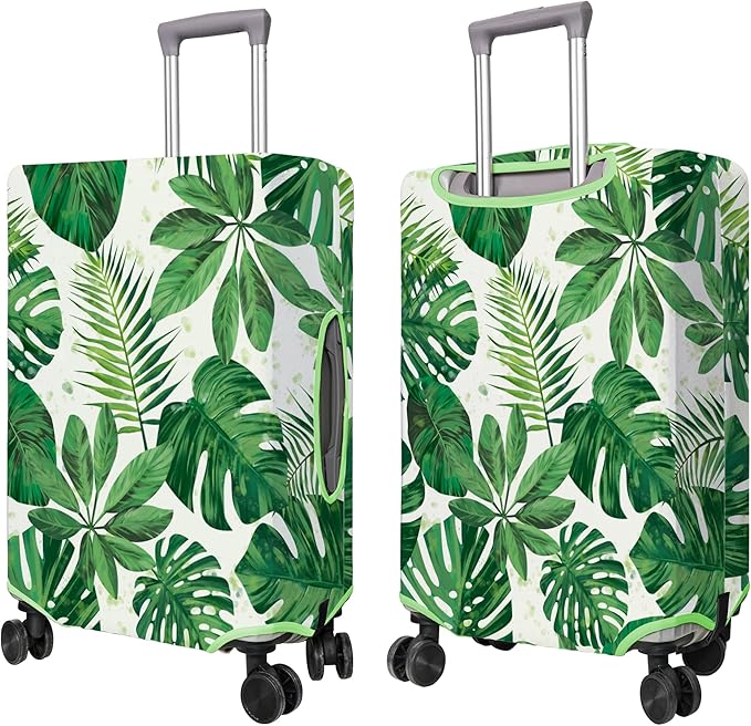 Travel Luggage Cover Suitcase Protector Fits 18-32 Inch Wheel Covers PatternedTravel Related Items Flower Luggage Protector Elastic L