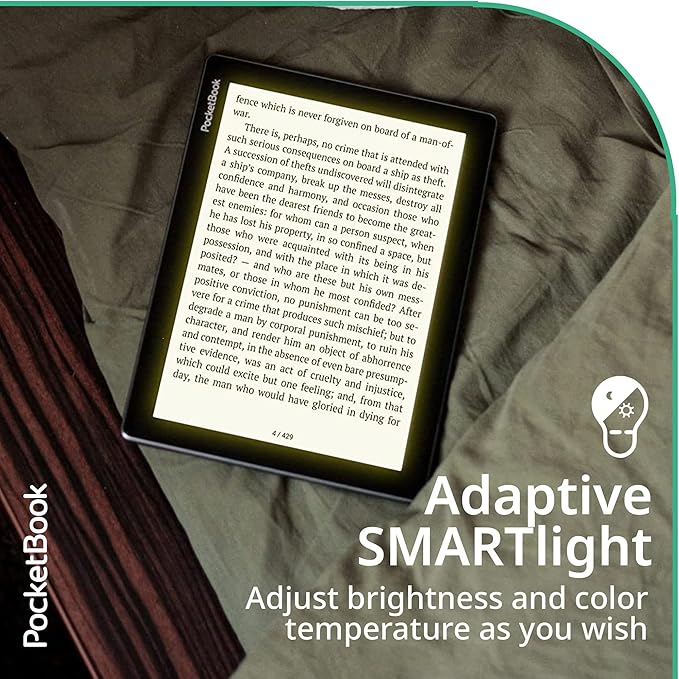 PocketBook InkPad Lite | E-Book Reader with Large E-Ink Screen 9.7ʺ | Glare-Free & Eye-Friendly E-Reader | Wi-Fi | Adjustable SMARTlight | Micro-SD Slot | E-Readers for Kids, Adults & Seniors