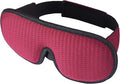 Sleep Mask for Men and Women 3D Contoured Eye Mask Patented Adjustable Light Blocking Night Mask for Sleeping (Red)