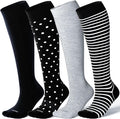 LEVSOX Compression Socks for Pregnant Women 20-30 mmHg Knee High Cute Funny Mens Supports Socks for Nurses, Medical, Travel