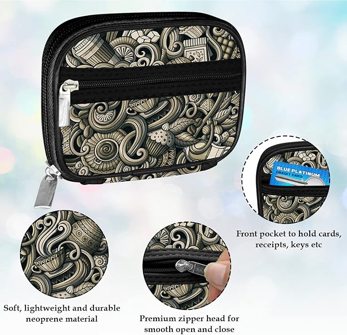 Serfeymi Weekly Travel Pill Organizer Pill Case for Purse with Removable 7 Day Pill Box, Fashionable Travel Medicine Organizer Pill Container for Medicine, Vitamin, Supplement - Brown 03