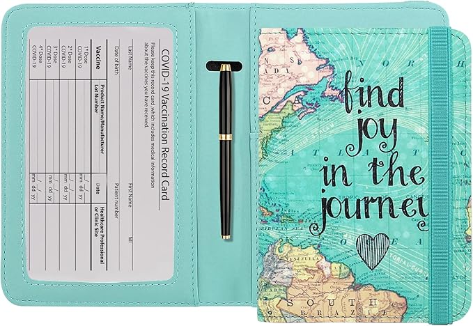ZOPPEN Passport Holder Wallet, Passport Cover Travel Wallet Women Travel Essentials Accessories Document Organizer Travel Must Haves Rfid Blocking Cover Case for Women and Men, Map
