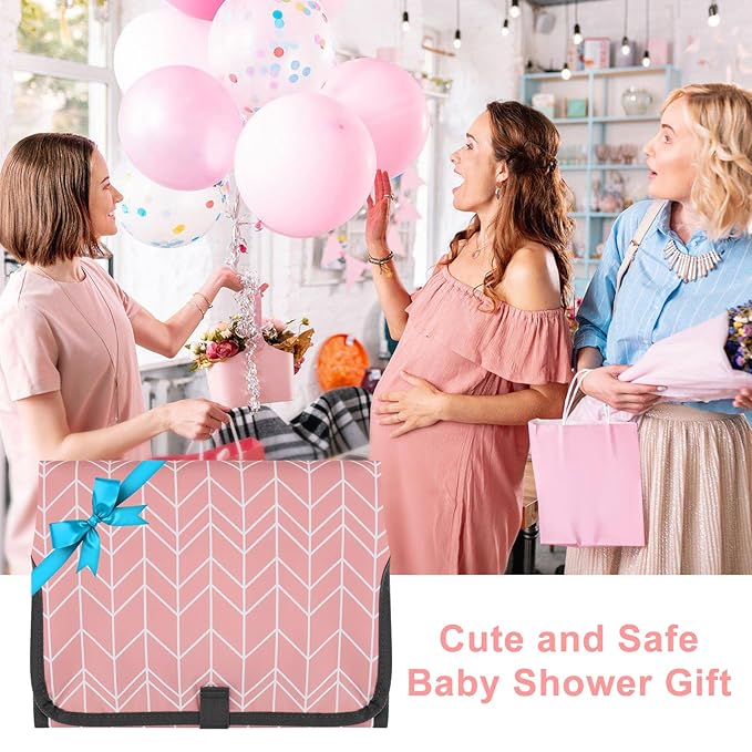Accmor Portable Diaper Changing Pad, Waterproof Baby Changing Mat, Foldable Travel Diaper Changing Pads for Baby, Baby Essentials Shower Registry Gifts