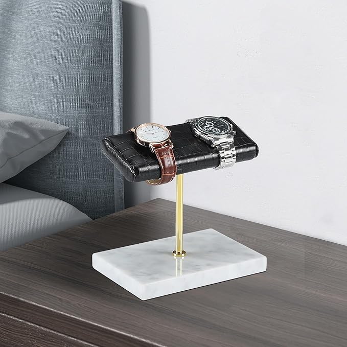LYS&LYX Watch stand watch display stand watch holder watch Handcrafted watch holder (2--white/glod/croco)