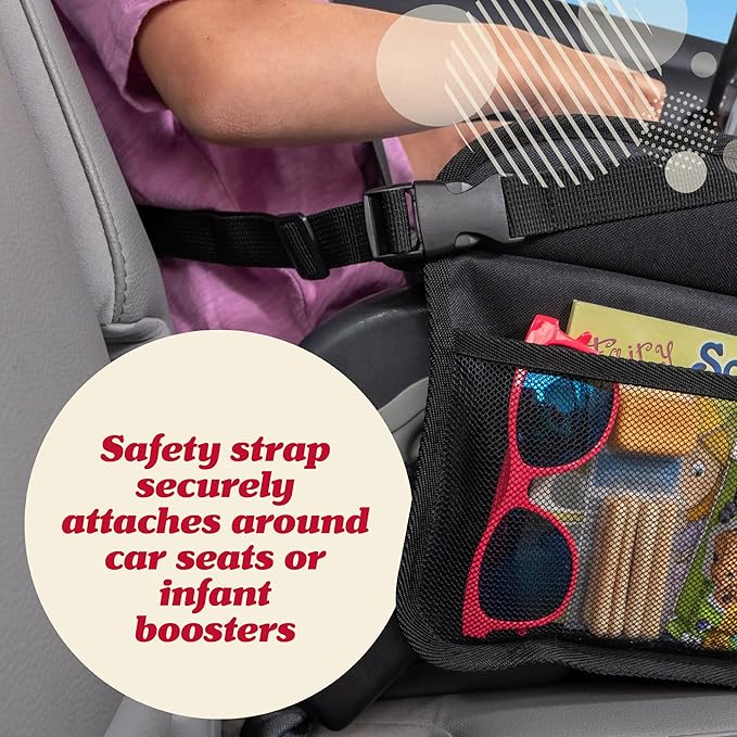 Lusso Gear Kids Travel Tray for Car - Road Trip Essentials for Kids - Car Seat Tray for Toddlers & Kids - for Airplane, Kids Travel Desk, Road Trip Activities (Floral)