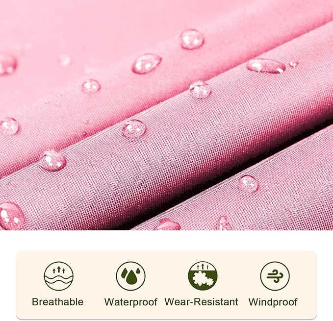 SaphiRose Unisex Rain Poncho Raincoat Hooded for Adults Women with Pockets