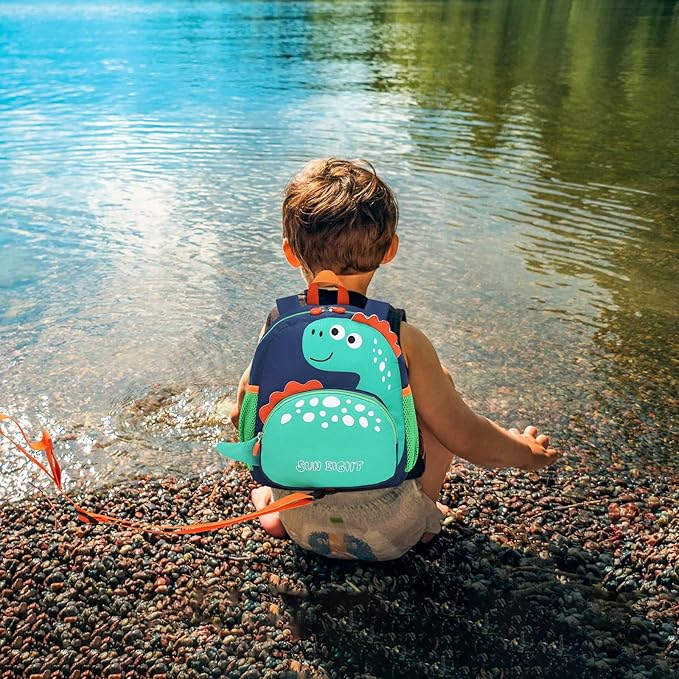 SUN EIGHT Toddler Backpack for Girls Kids Backpack Cute 3D Cartoon School Bag for Baby Boy Girls 1-5 Years Baby Backpack (Dinosaur)
