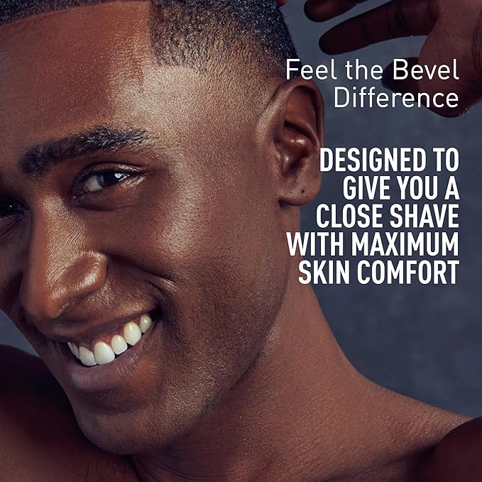 Bevel Electric Shaver for Men, Mens Foil Shavers for face, Wet & Dry Shave, Waterproof, Fast Charging, Cordless Rechargeable, Black