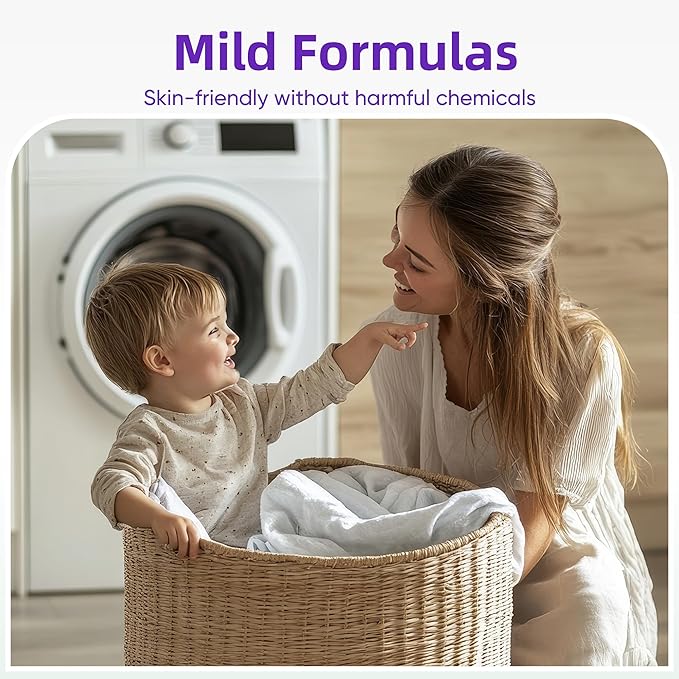 Eco-friendly Laundry Detergent Sheets - 120 Loads, Plastic-Free Washer Strips, Lavender Liquidless Laundry Sheets