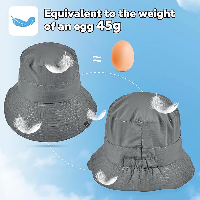 Sukeen Lightweight Bucket Hat for Women Quick-Dry Hiking Hat Packable Foldable UV Sun Hat for Outdoor Activities