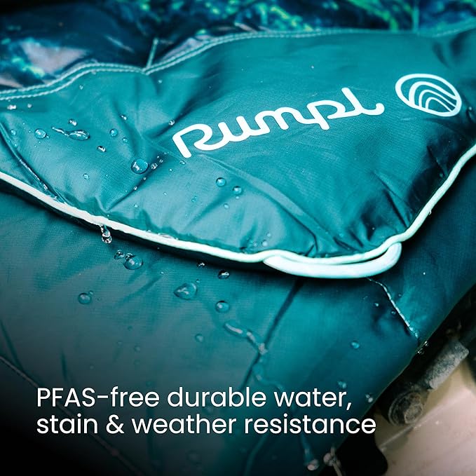 Rumpl Original Puffy Blanket - Warm, Water-Resistant Camping Blanket with 100% Recycled Synthetic Insulation, 52"x75", Original Puffy V2, Lavender Fade