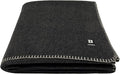 EKTOS 100% Virgin Wool Blanket, 90" x 66", Perfect for Camping, Survival and Bushcraft (Charcoal, Twin Size)