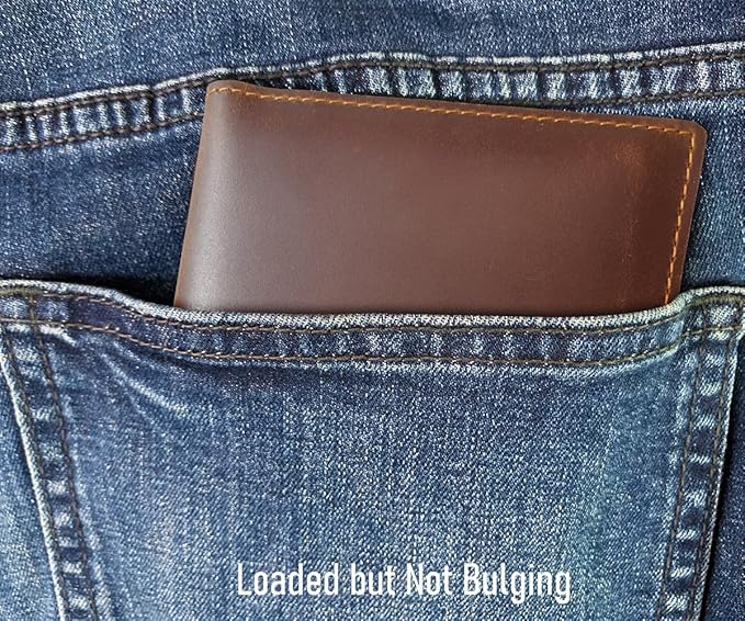 STAR VISTA Albatross Leather Travel Passport Holder, Minimalist Design, Full Grain Leather Case for Men and Women - Slim Passport Wallet, Bifold, RFID Blocking, with AirTag Holder