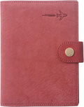 Genuine Leather Passport Case, RFID Passport Cover with Credit Card Holder for Women and Men Family ID Travel