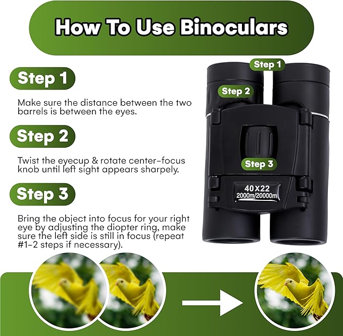 Grippi Toy Binoculars for Kids - Small Toddler Safari Binocular, 3.9x3.5 inches - Children Pretend Play, Jungle or Bird Watching Adventures for Children - Kid Party Favor - Durable Plastic - Set of 1