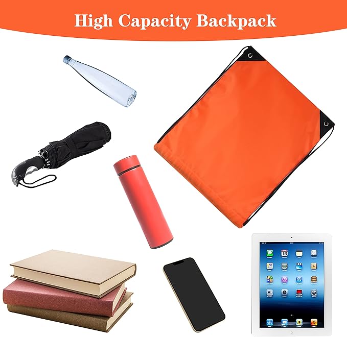 20 Colors Drawstring Backpack Bags Sack Pack Cinch Tote Sport Storage Polyester Bag for Gym Traveling