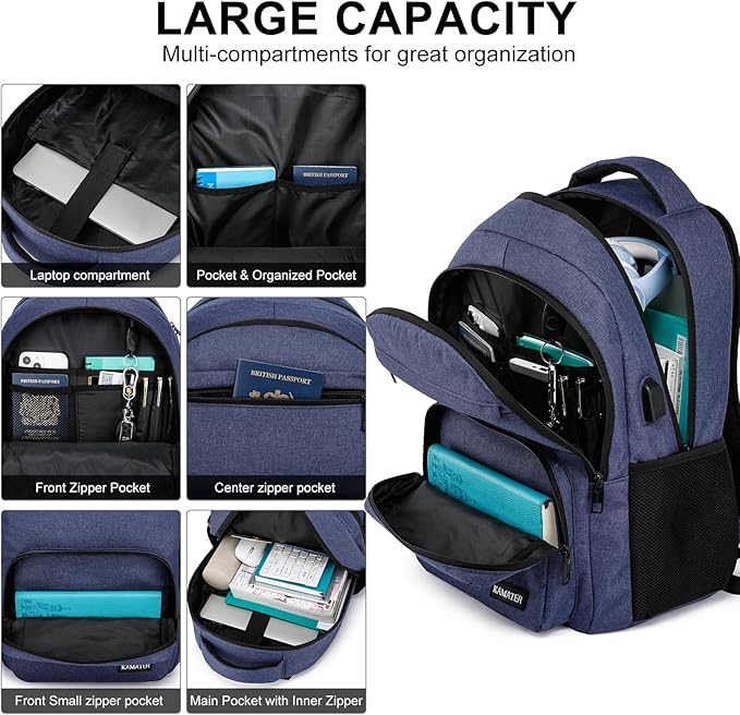 Backpack for School, college BackPack for Teens,Students, with 15.6 inch Laptop SleeveBack Pack for Boys, Large Computer Back Pack with Compartments for Men & Women
