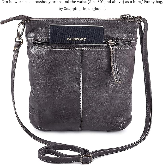 Crossbody Sling Bag for Women Small Real Leather Purse Vintage Travel Crossover Shoulder Bag Handmade