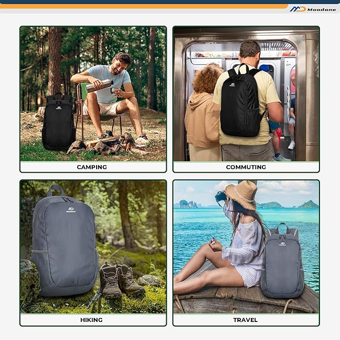 Lightweight Packable Backpack 30L,Light Foldable Backpacks Compact Folding Waterproof Resistant Collapsible Hiking Outdoor Bag Day Pack for Travel Camping
